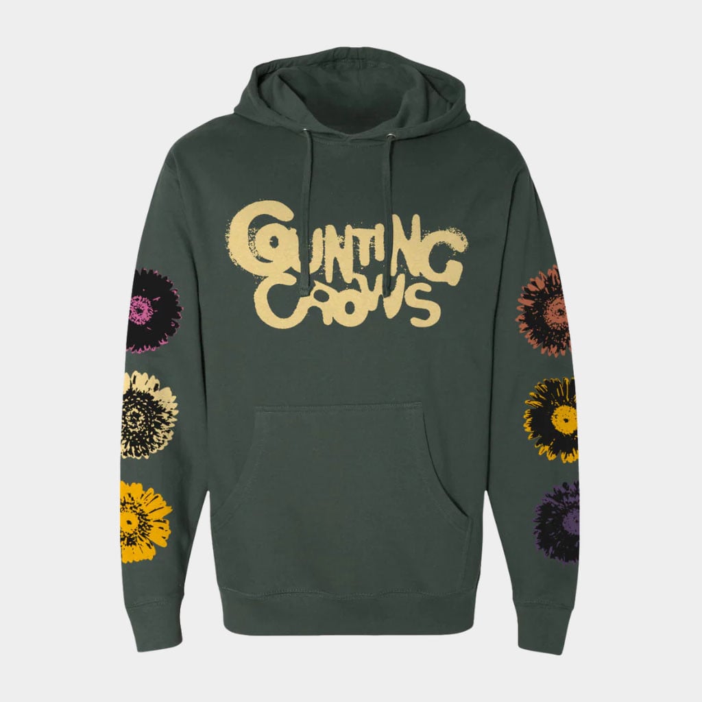 Counting Crows Merch 2026 Flowers Hoodie Counting Crows Hoodie Gift For Rock Lovers