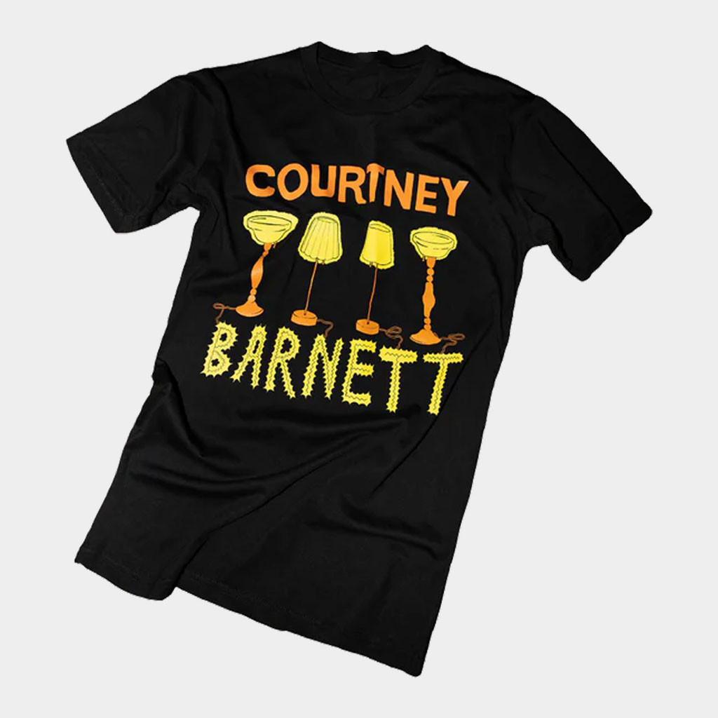 Courtney Barnett Merch 2026 Lamp T-Shirt Black Courtney Barnett Shirt Gifts For Music Fans