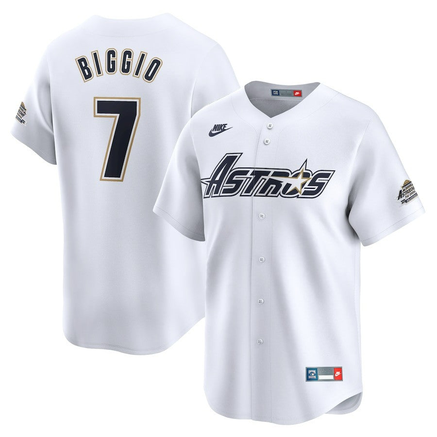 Craig Biggio Houston Astros 2025 Throwback Cooperstown Collection Limited Jersey - White