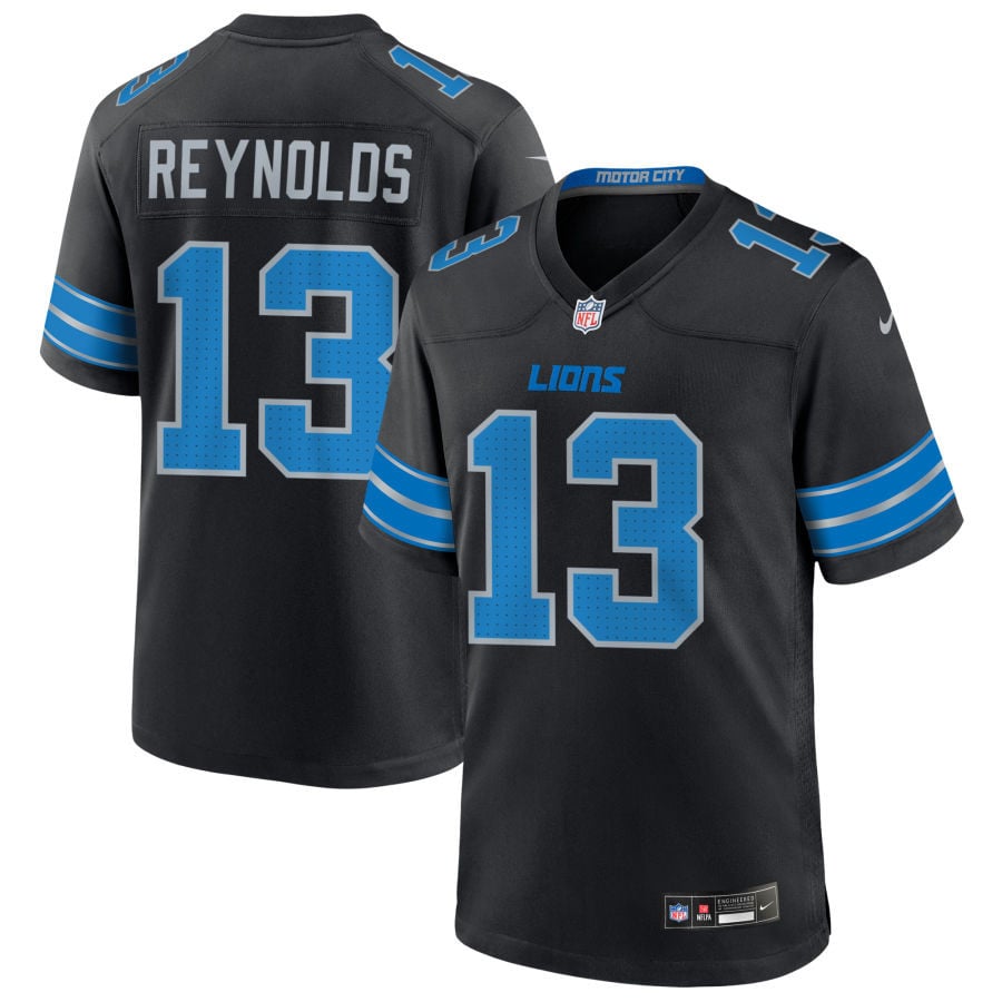 Craig Reynolds Detroit Lions 2025 Alternate Game Jersey - Black