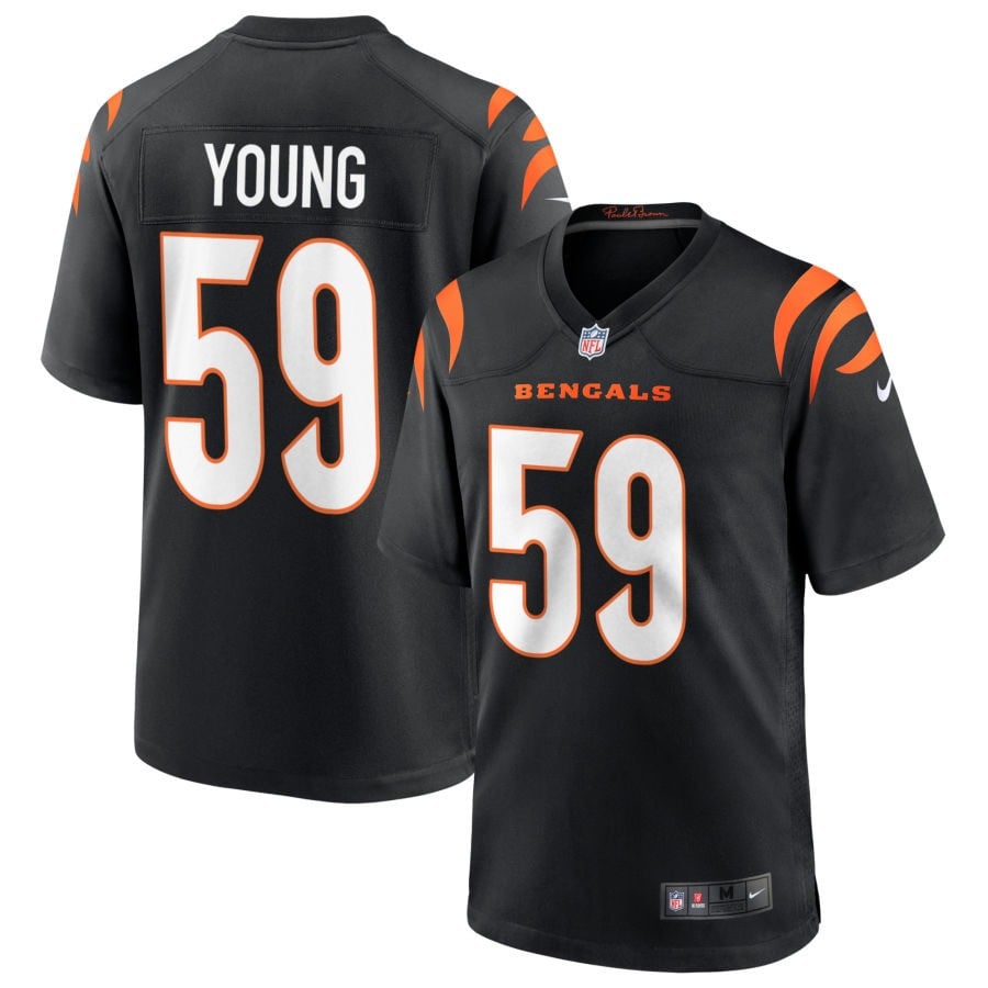 Craig Young Cincinnati Bengals 2025 Game Jersey - Black