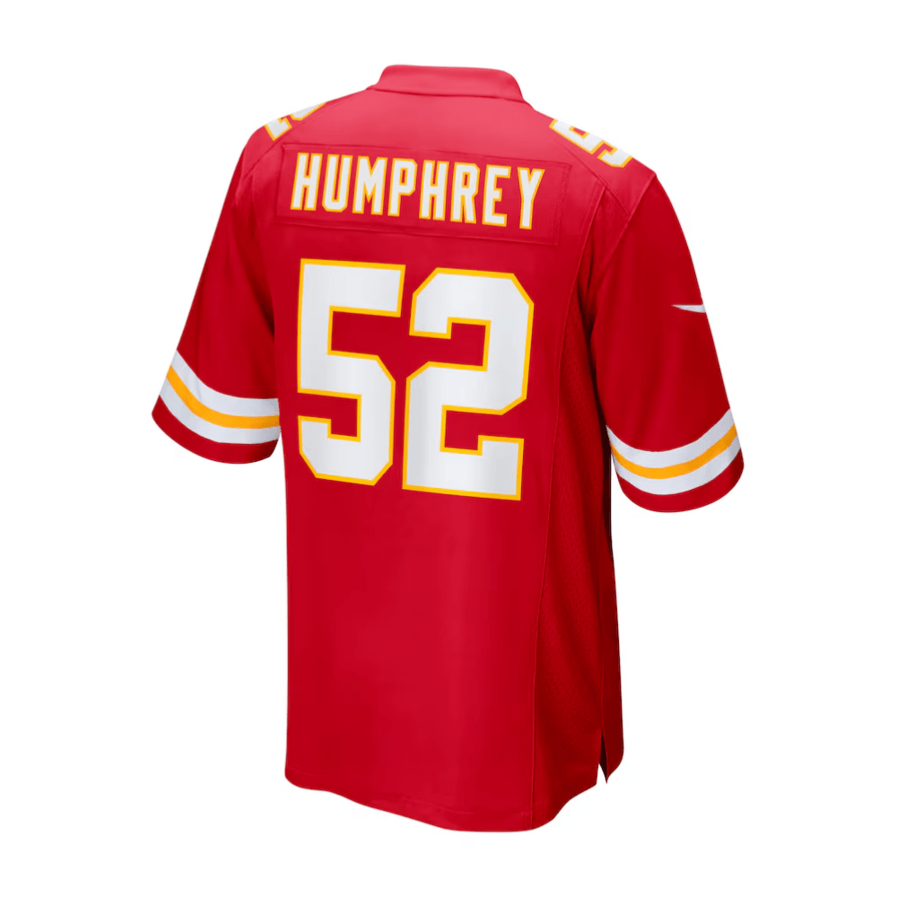 Creed Humphrey Kansas City Chiefs 2025 Pro Bowl Patch Game Men Jersey - Red - Image 3