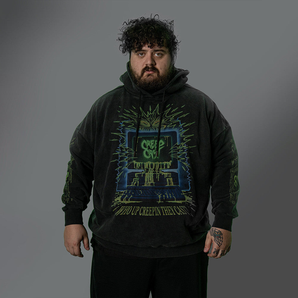 Creepcast Merch Hoodie Creep Cast Hoodie Who Up Creepin Birthday Gift for Husband - Image 3