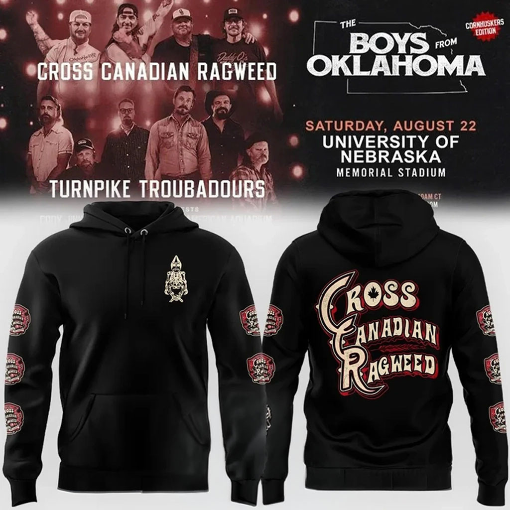 Cross Canadian Ragweed X Nebraska 2026 Hoodie Cross Canadian Ragweed Merch Music Fan Gear