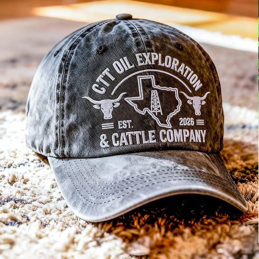 CTT Oil Exploration And Cattle Company EST 2026 Texas Hat Gifts For Landman Fans
