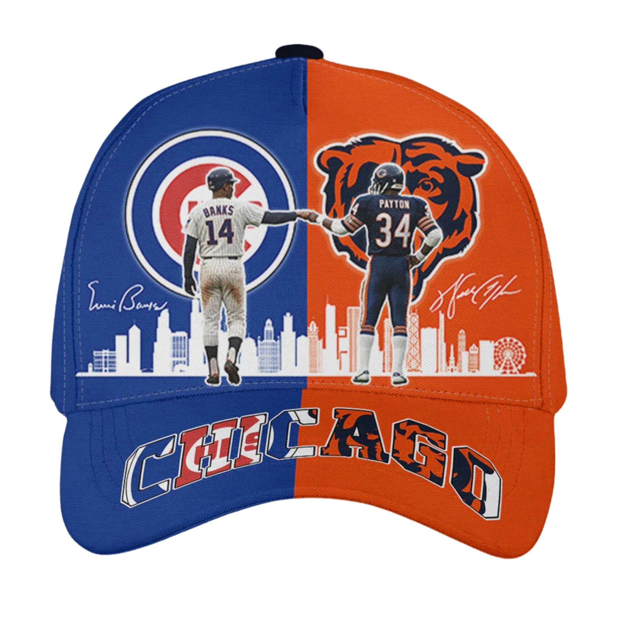Cubs Banks Bears Payton Team Chicago Hat 2026 Chicago Pride Merch Gifts For Fans