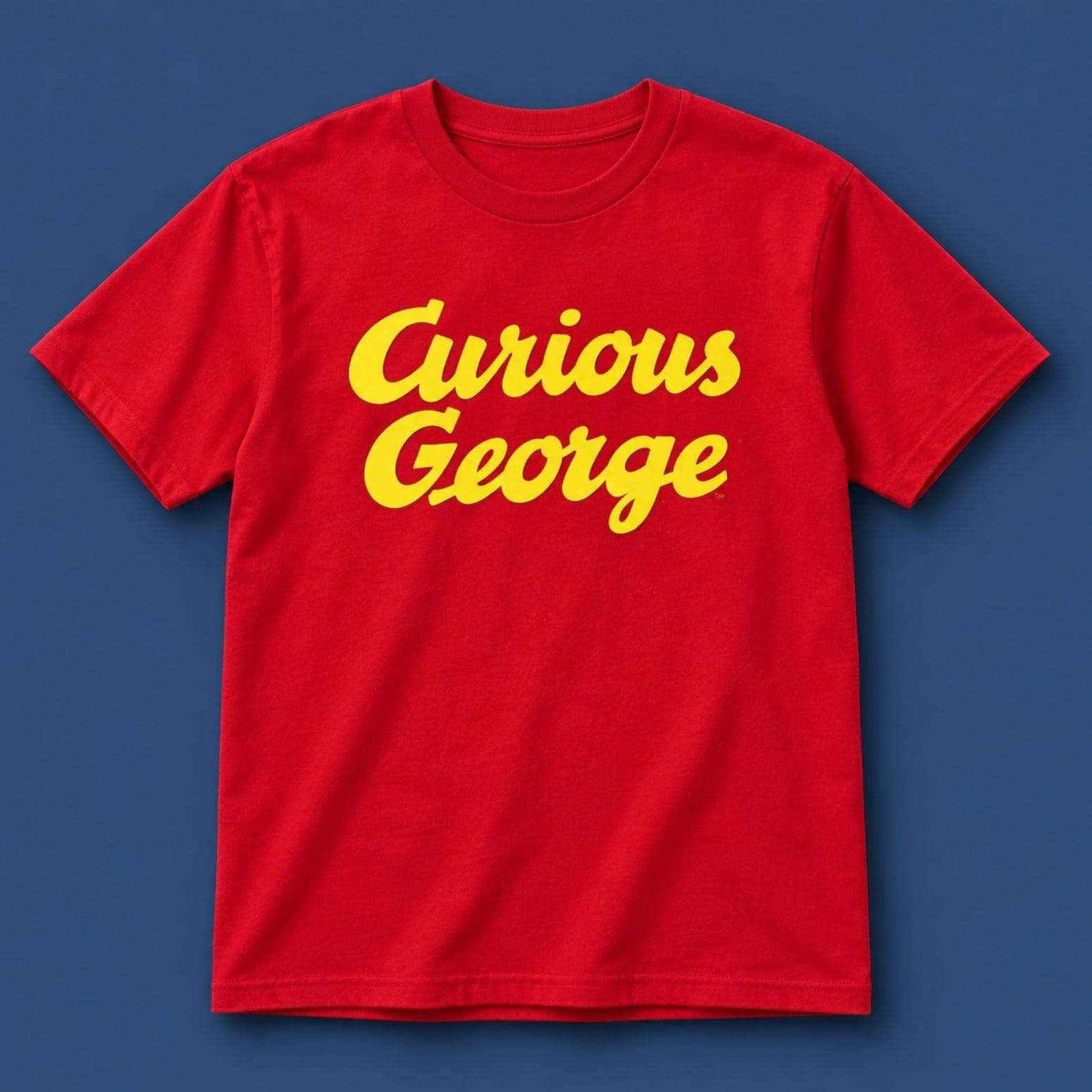Curious George T-Shirt Classic Logo Cartoon Tee Curious George Merch Gifts For Monkey Lovers