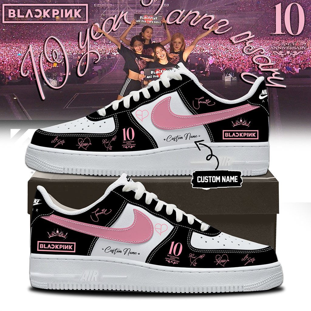 Custom Blackpink 2026 10th Anniversary Comeback Sneakers Blackpink Merch BLINK Gift Ideas