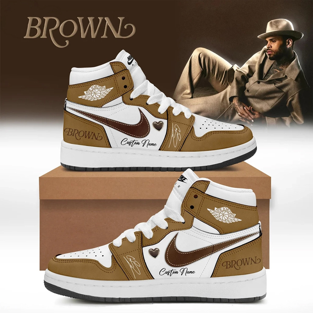 Custom Chris Brown Brown Album Shoes Sneakers 2026 Chris Brown Merch Gift For Music Lovers