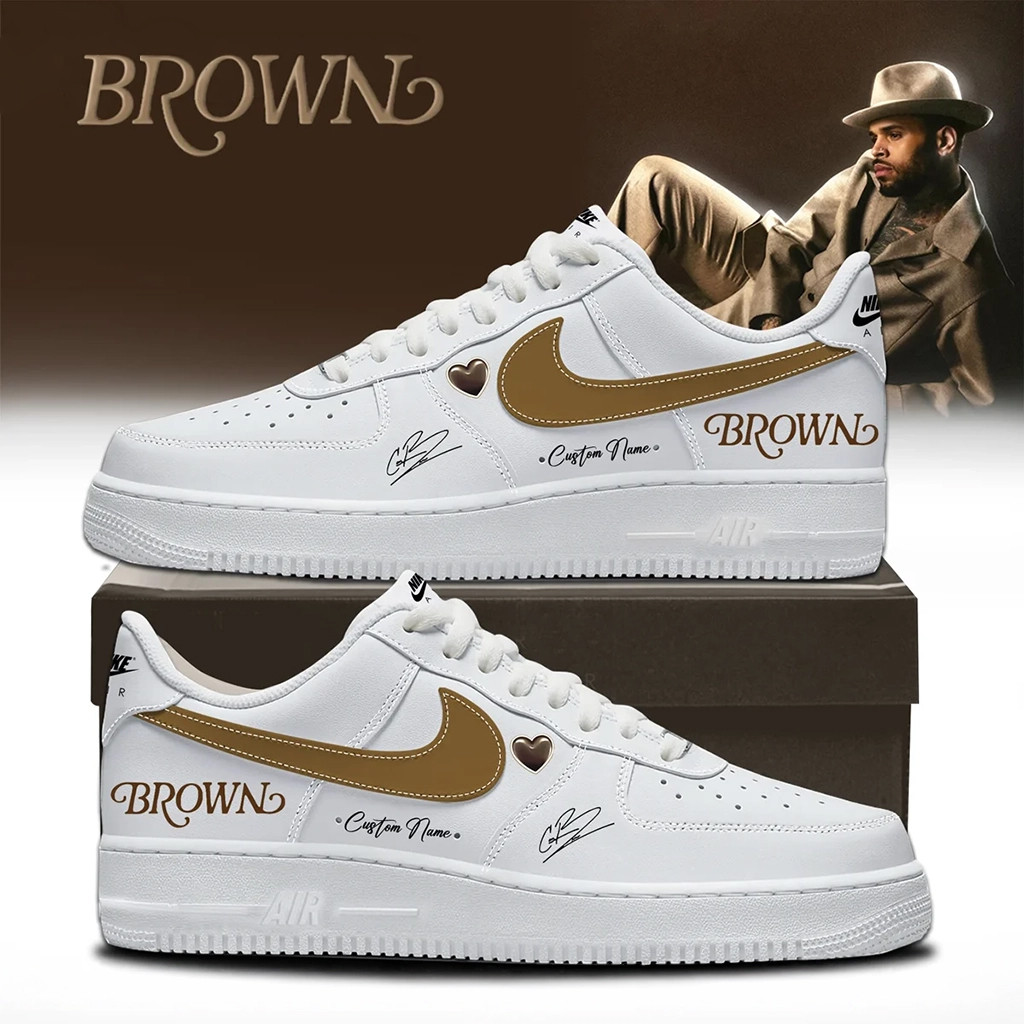 Custom Chris Brown Brown Album Sneakers 2026 Chris Brown Merch Best Gifts For Music Lover