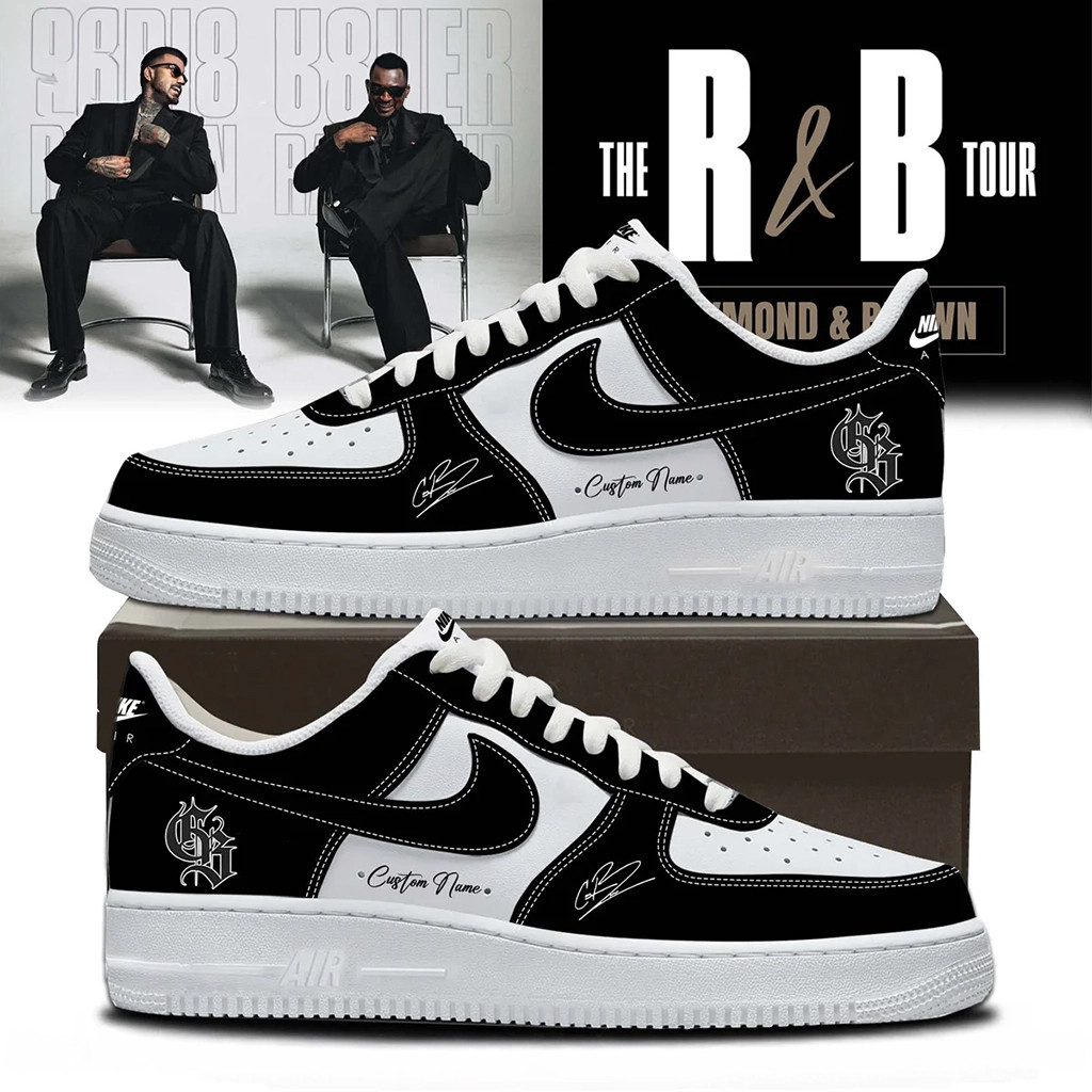 Custom Chris Brown R&B Tour 2026 Sneakers Chris Brown And Usher Tour Merch Gift For Music Lover