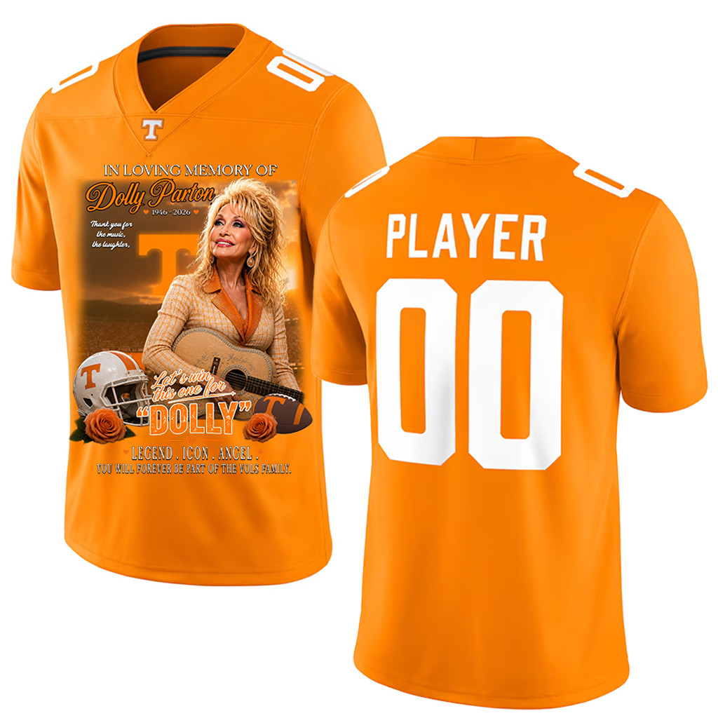 Custom Dolly Parton Merch 2026 In Loving Memory Of Dolly Parton x Tennessee Volunteers Jersey
