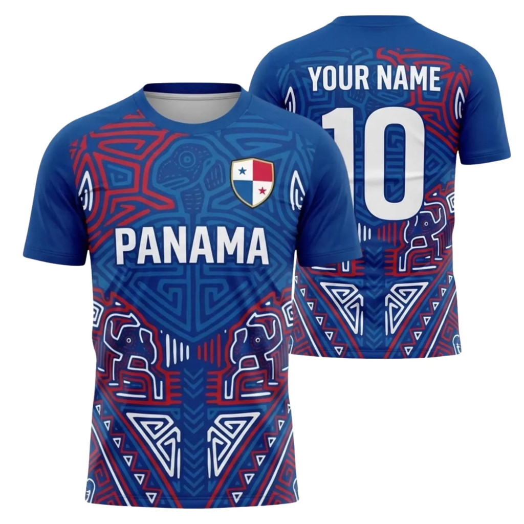 Custom FIFA World Cup 2026 Merch Panama Soccer Jersey T-Shirt Panamanian Flag Football Shirt
