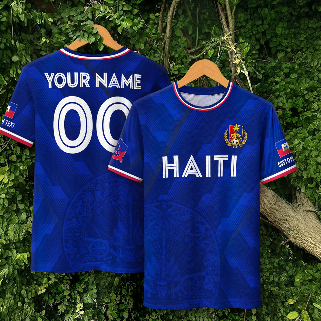 Custom Haiti World Cup 2026 Merch Team Haiti Soccer 2026 FIFA WC T-Shirt Game Day Soccer Shirt