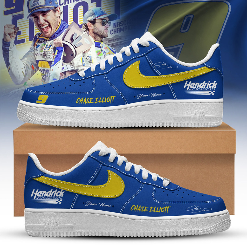 Custom Hendrick Motorsports Special #9 Chase Elliott 2026 Sneakers NASCAR Fan Merch Best Gifts