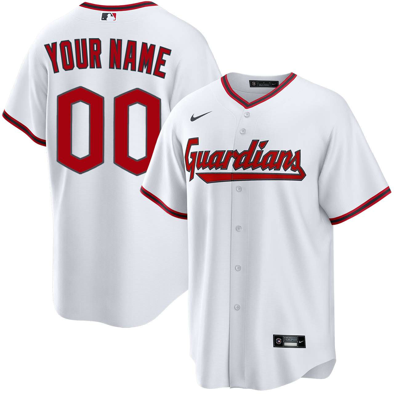 Custom Name Cleveland Guardians 2026 Home Jersey - White