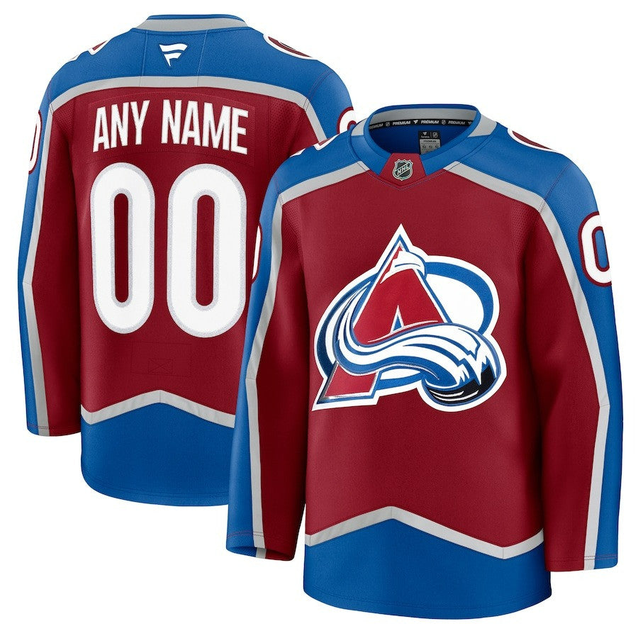 Custom Name Colorado Avalanche 2025 Burgundy Home Premium Jersey 1 Custom Name Colorado Avalanche 2025 Burgundy Home Premium Jersey