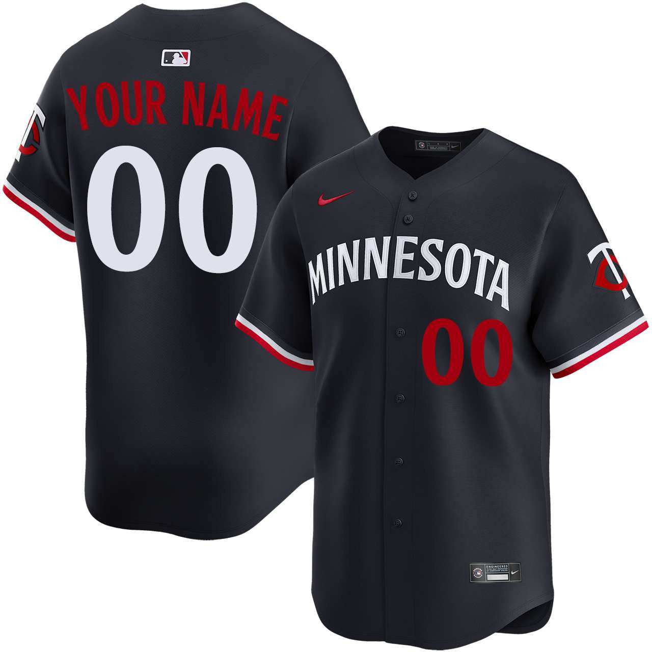Custom Name Minnesota Twins 2026 Alternate Limited Jersey - Navy