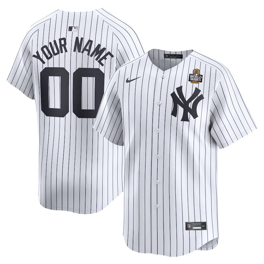Custom Name New York Yankees 2025 World Series Home Limited Baseball Jersey ï¿½ï¿½ï¿½ White