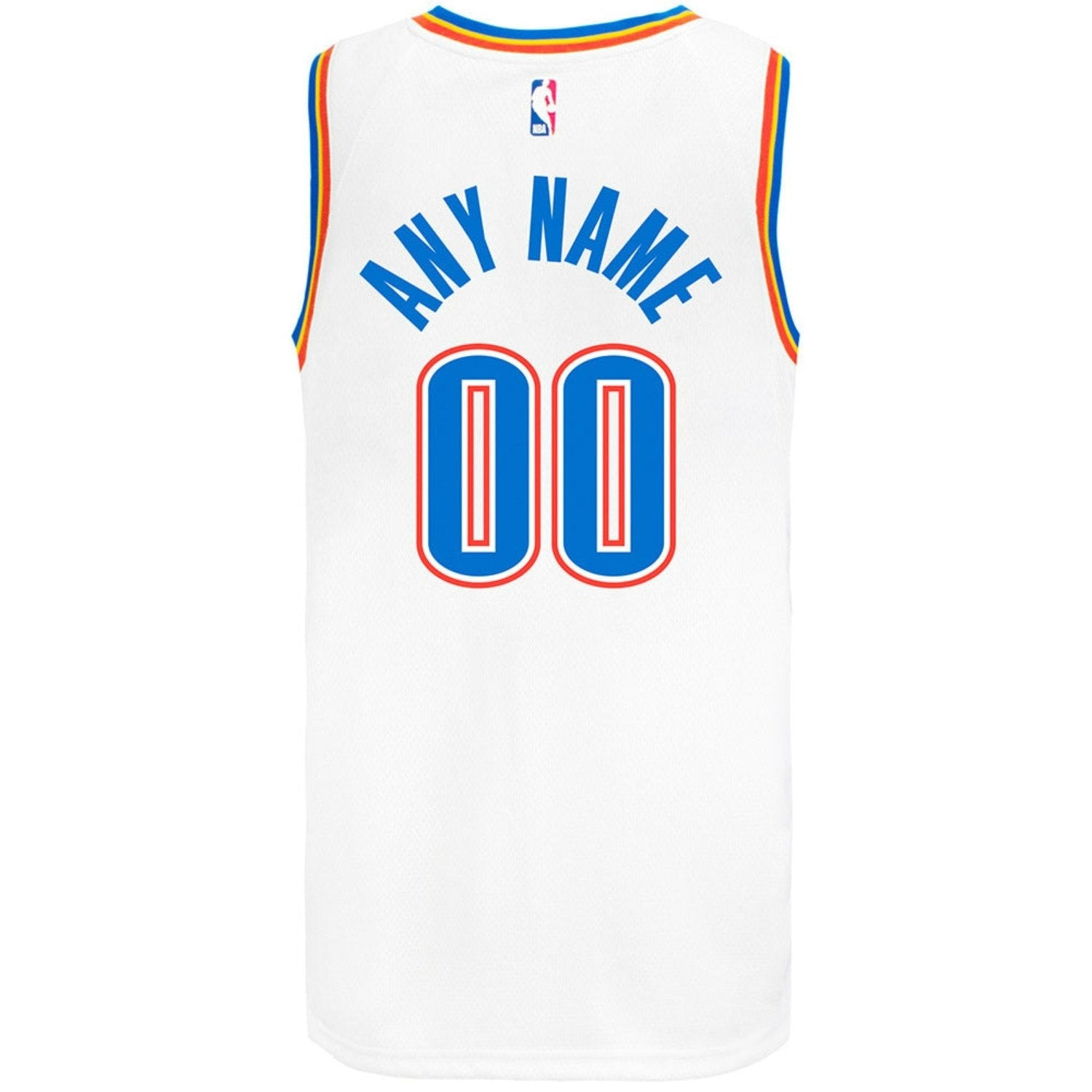 Custom Name Oklahoma City Thunder 2025 Association Swingman Jersey - White 2 Custom Name Oklahoma City Thunder 2025 Association Swingman Jersey - White - Image 2