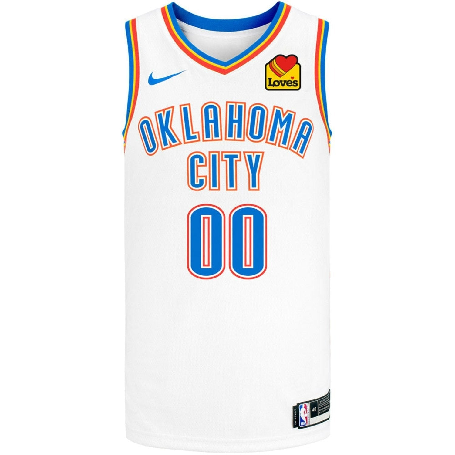 Custom Name Oklahoma City Thunder 2025 Association Swingman Jersey - White 1 Custom Name Oklahoma City Thunder 2025 Association Swingman Jersey - White