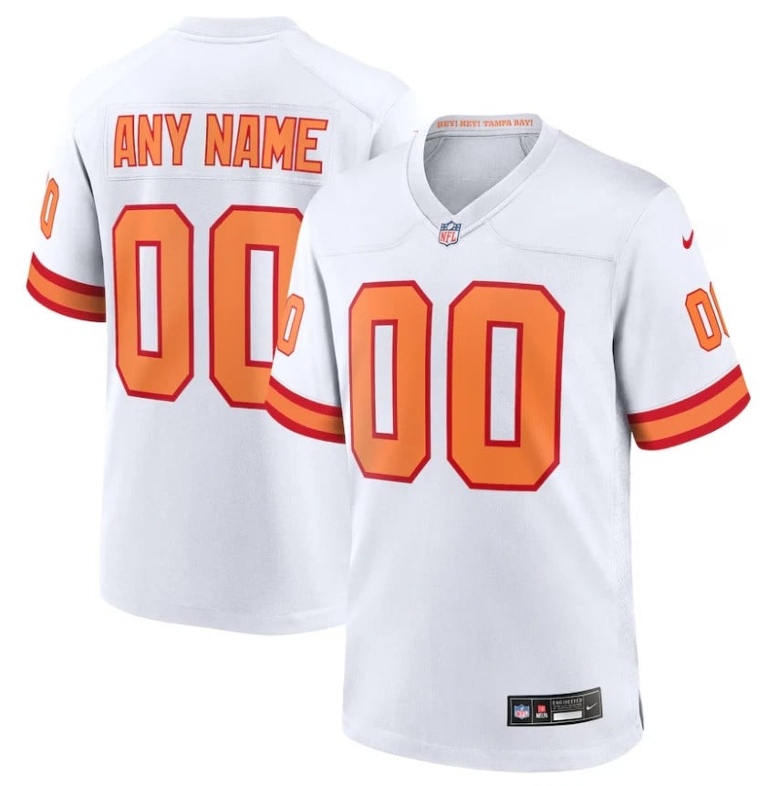 Custom Name Tampa Bay Buccaneers 2025 Limited Jersey - White