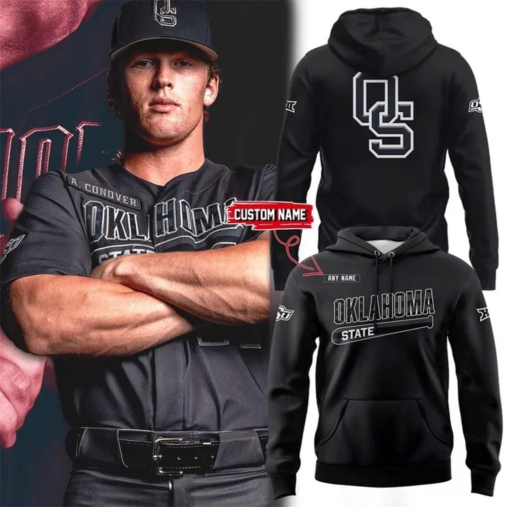 Custom Oklahoma State Cowboys Baseball Military 2026 Uniform Hoodie Oklahoma State Cowboys Merch