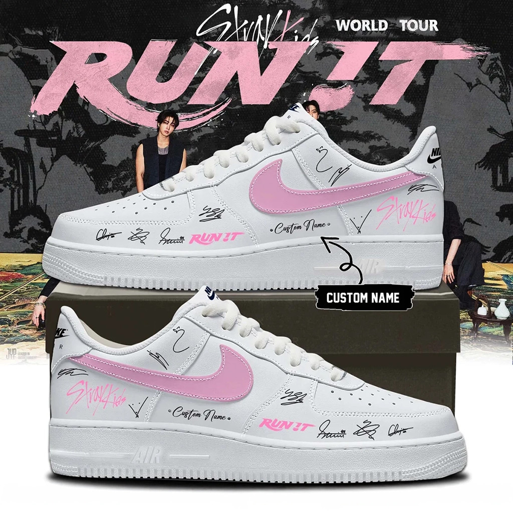 Custom Stray Kids World Tour RUN IT Sneakers Stray Kids Merchandise Birthday Gifts For BFF