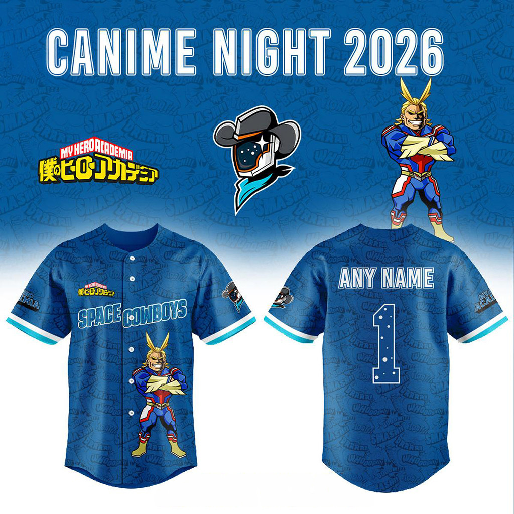 Custom Sugar Land Space Cowboys X Anime Night 2026 Game Jersey Space Cowboys Merch