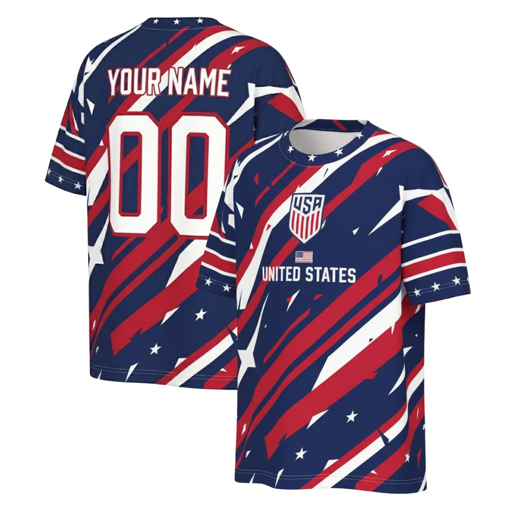 Custom USMNT Merch US Soccer World Cup 2026 Jersey America Pride Patriotic Clothes USMNT Gear