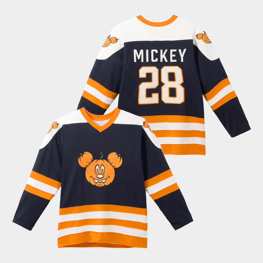 D Halloween Merch 2026 Mickey Mouse Halloween Hockey Jersey Spooky Gifts