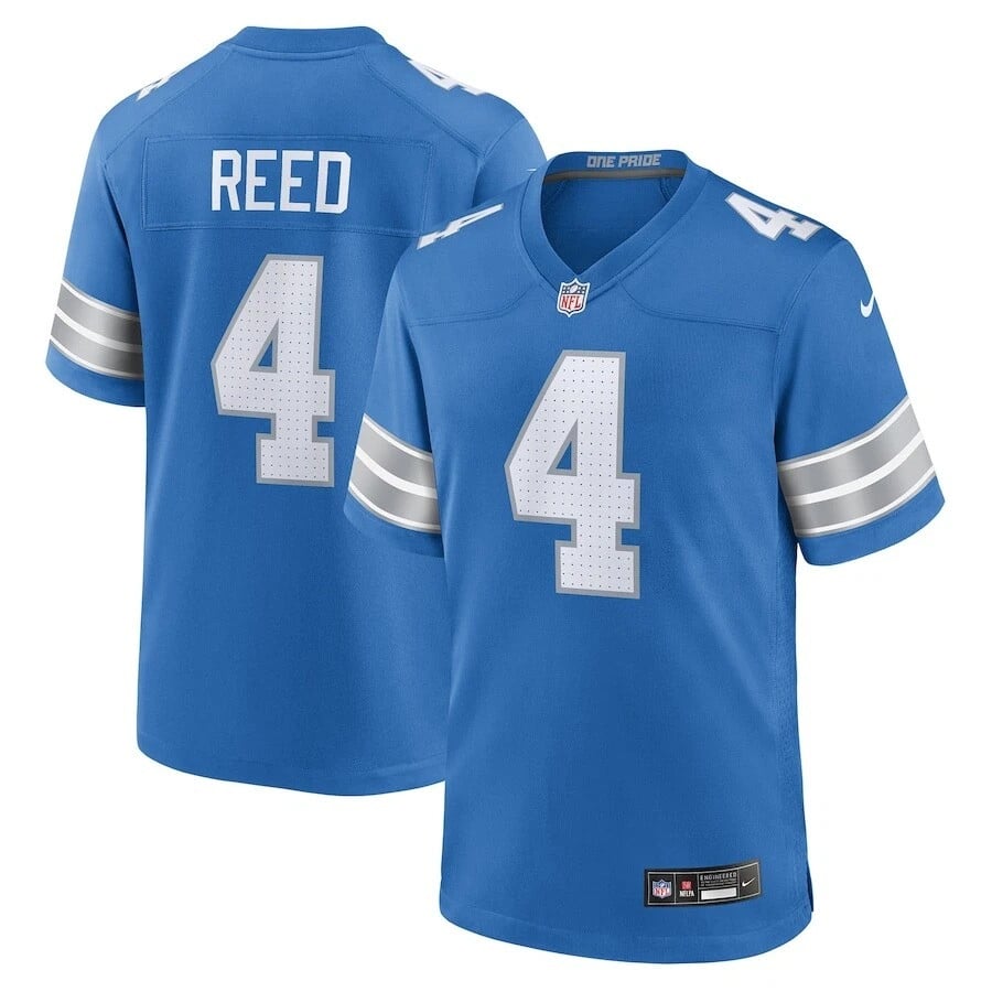 D.J. Reed Detroit Lions 2025 Player Game Jersey - Blue