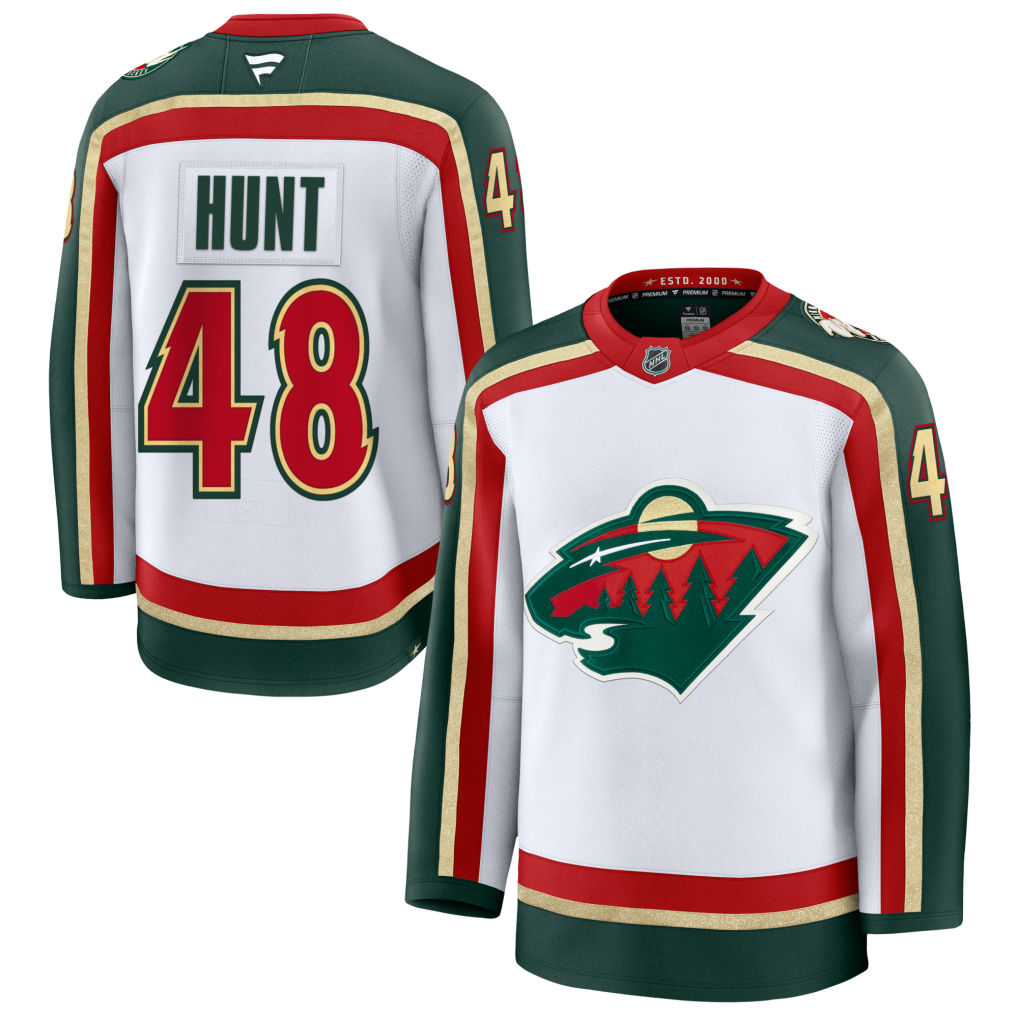 Daemon Hunt Minnesota Wild 25th Anniversary Premium Jersey - White