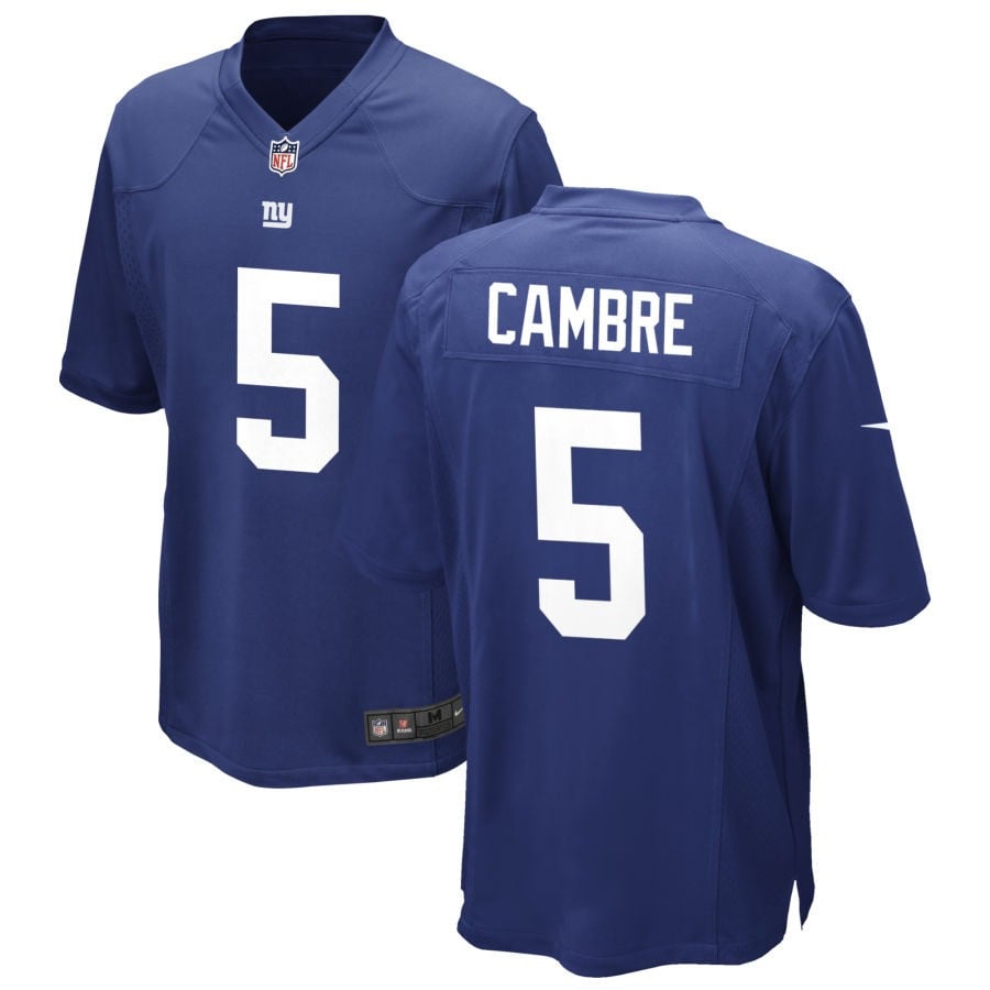 Dalen Cambre New York Giants 2025 Game Jersey - Royal