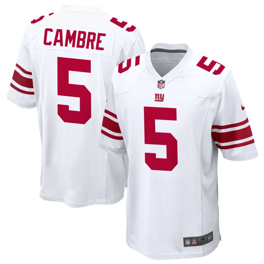 Dalen Cambre New York Giants 2025 Game Jersey - White