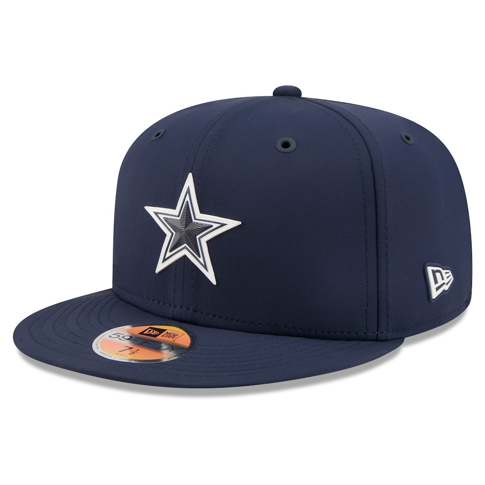 Dallas Cowboys Merch - Men's 2026 Sideline 59FIFTY Fitted Hat, Navy - New Era - American Football Christmas Gifts