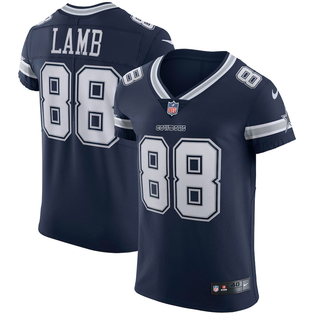 Dallas Cowboys Merch - Men's CeeDee Lamb Vapor Elite Jersey, Navy - Football Gift Ideas For Men
