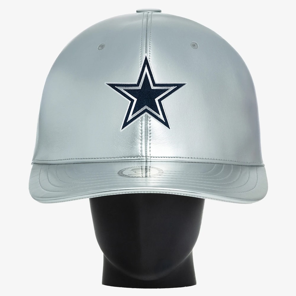 Dallas Cowboys Merch - Unisex Noggin Boss Big Hat, Silver - Football Lover Presents