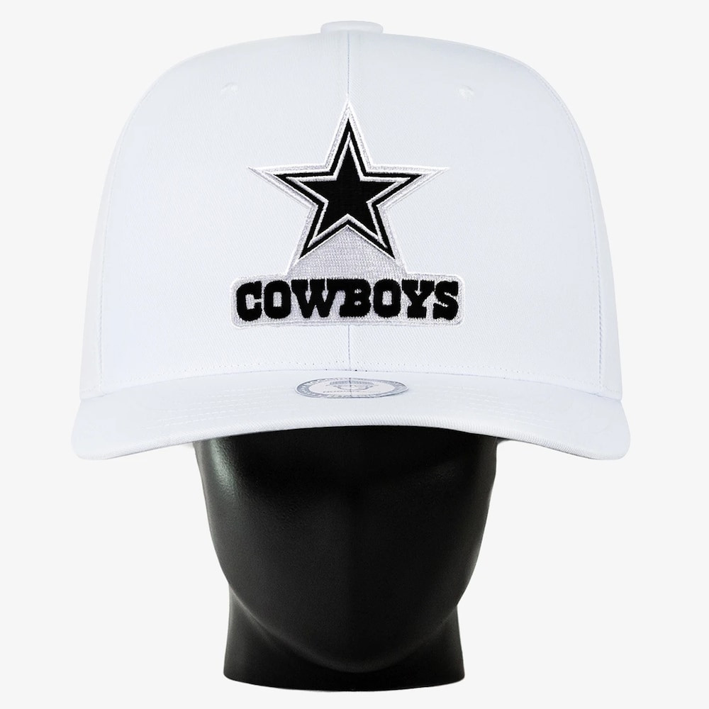 Dallas Cowboys Merch - Unisex Noggin Boss Big Hat, White - Best Gift For A Football Lover