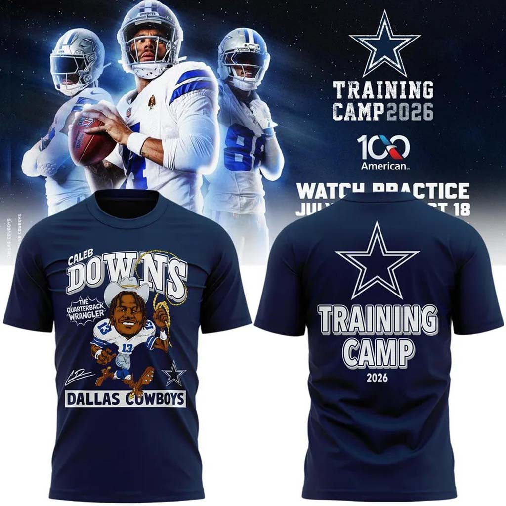 Dallas Cowboys Training Camp 2026 T-Shirt Caleb Downs Merch Gift For Football Lovers