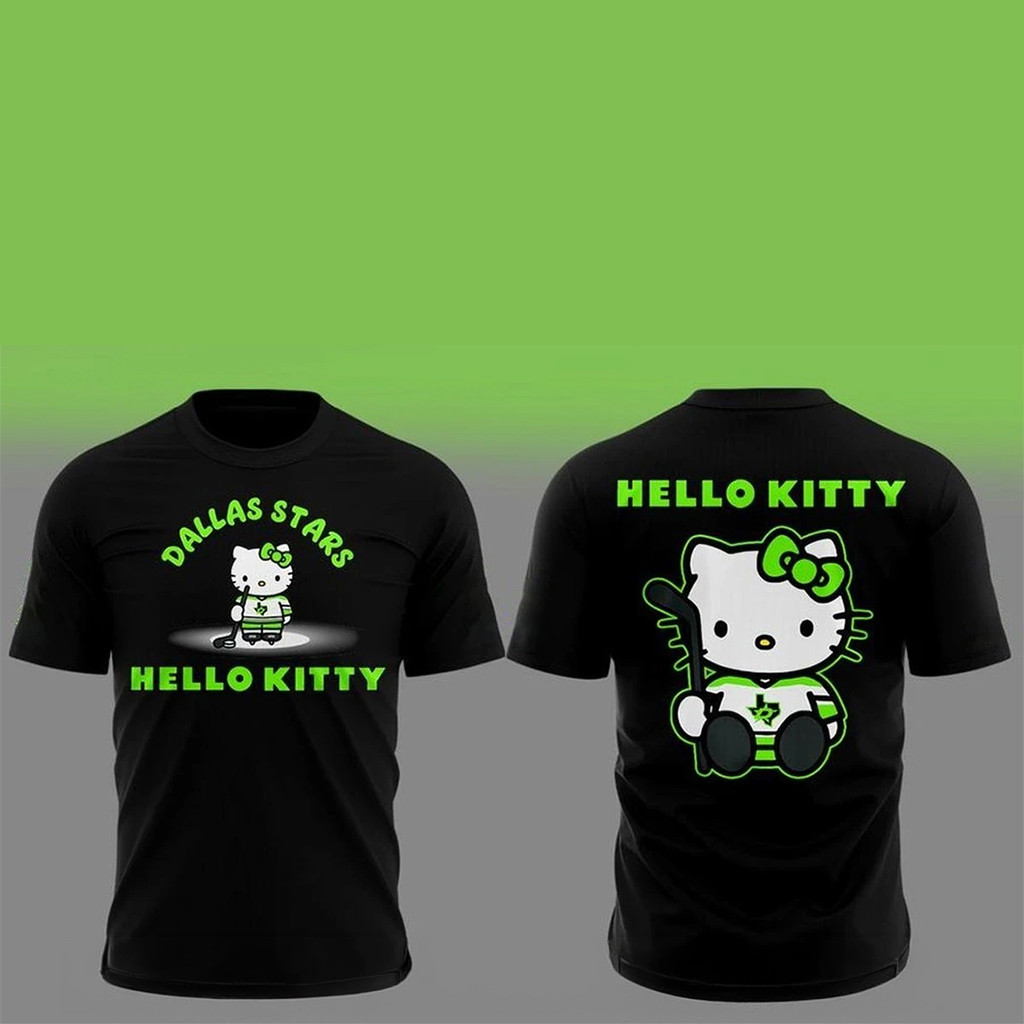 Dallas Stars X Hello Kitty Night 2026 Celebrating T-Shirt Dallas Stars Merch Hockey Fan Gifts