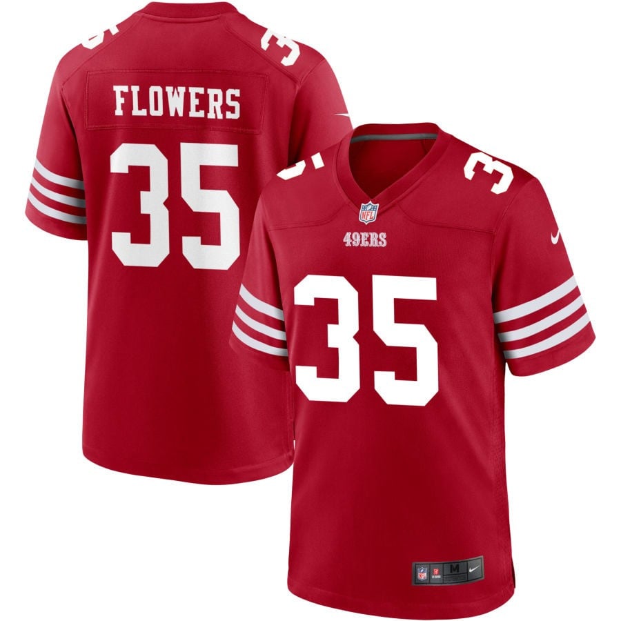 Dallis Flowers San Francisco 49ers 2025 Jersey - Scarlet