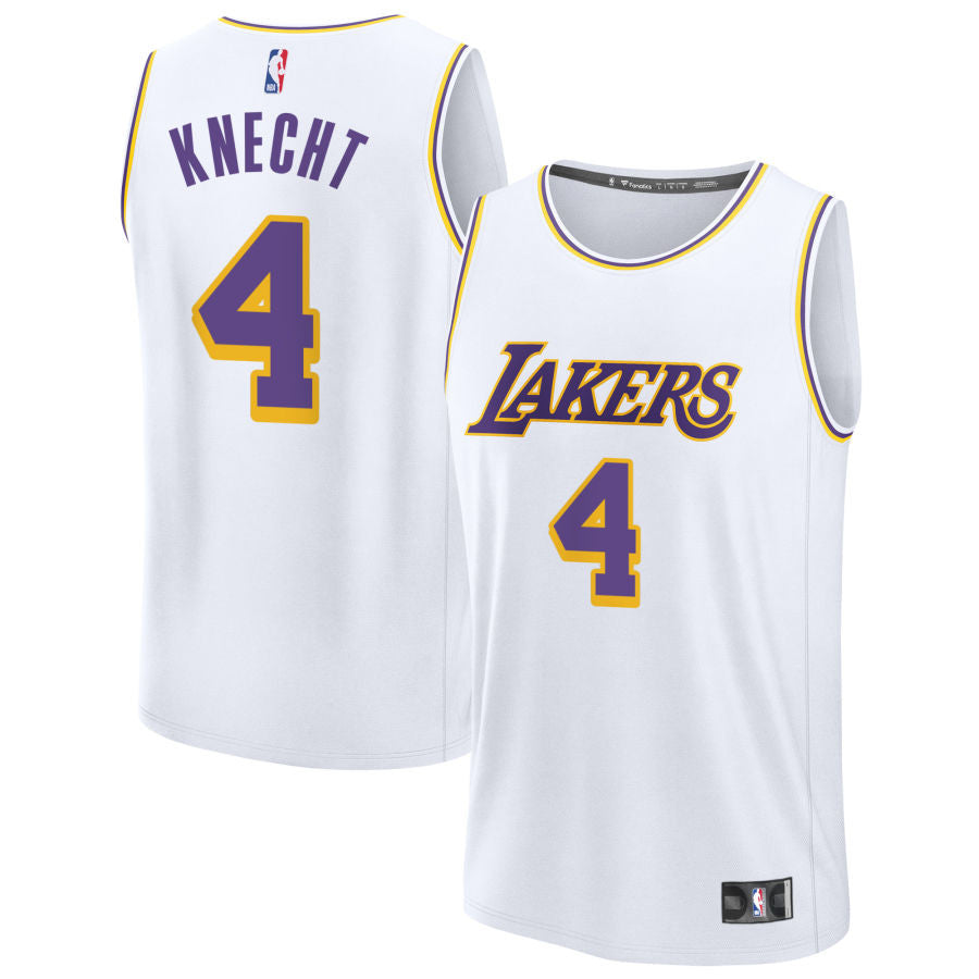 Dalton Knecht Los Angeles Lakers 2025 Association Edition Jersey - White