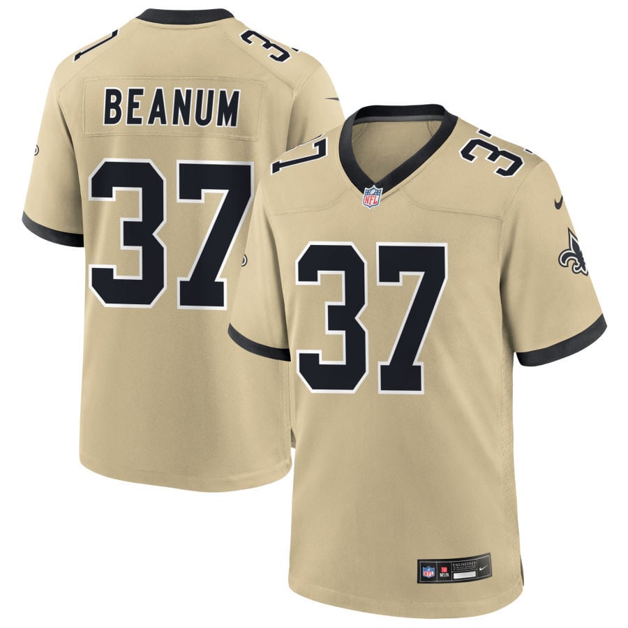 Dalys Beanum New Orleans Saints 2025 Gameday Golds Alternate Game Jersey - Gold