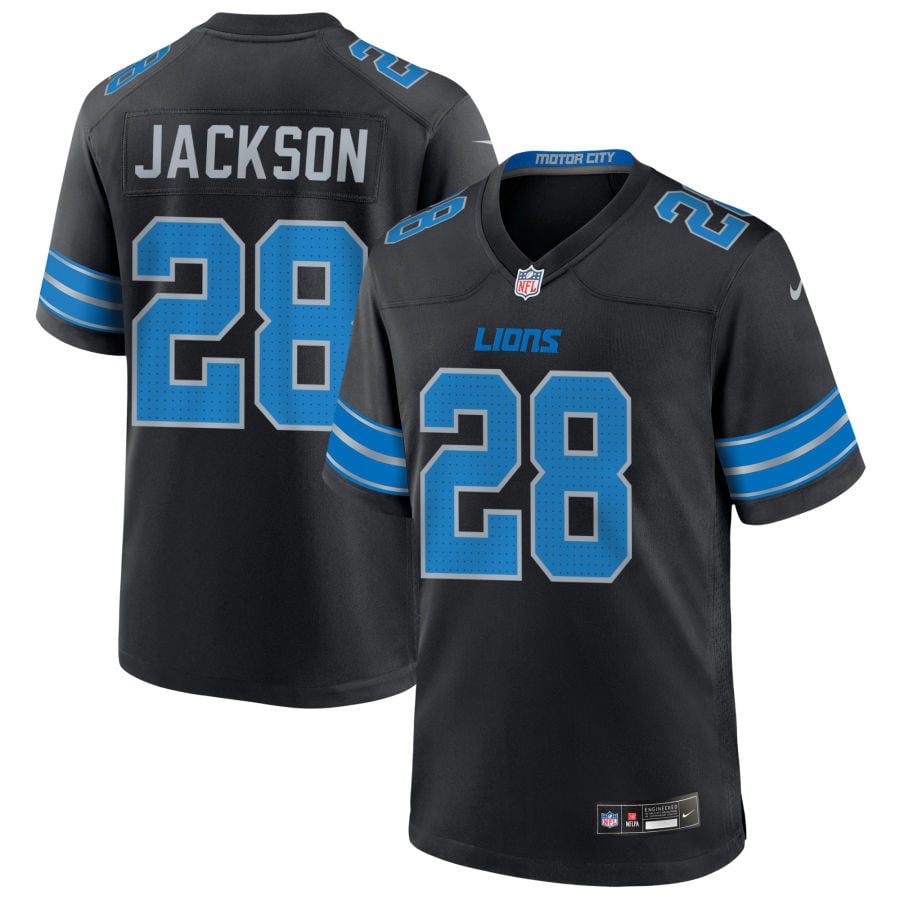 Dan Jackson Detroit Lions 2025 Alternate Game Jersey - Black