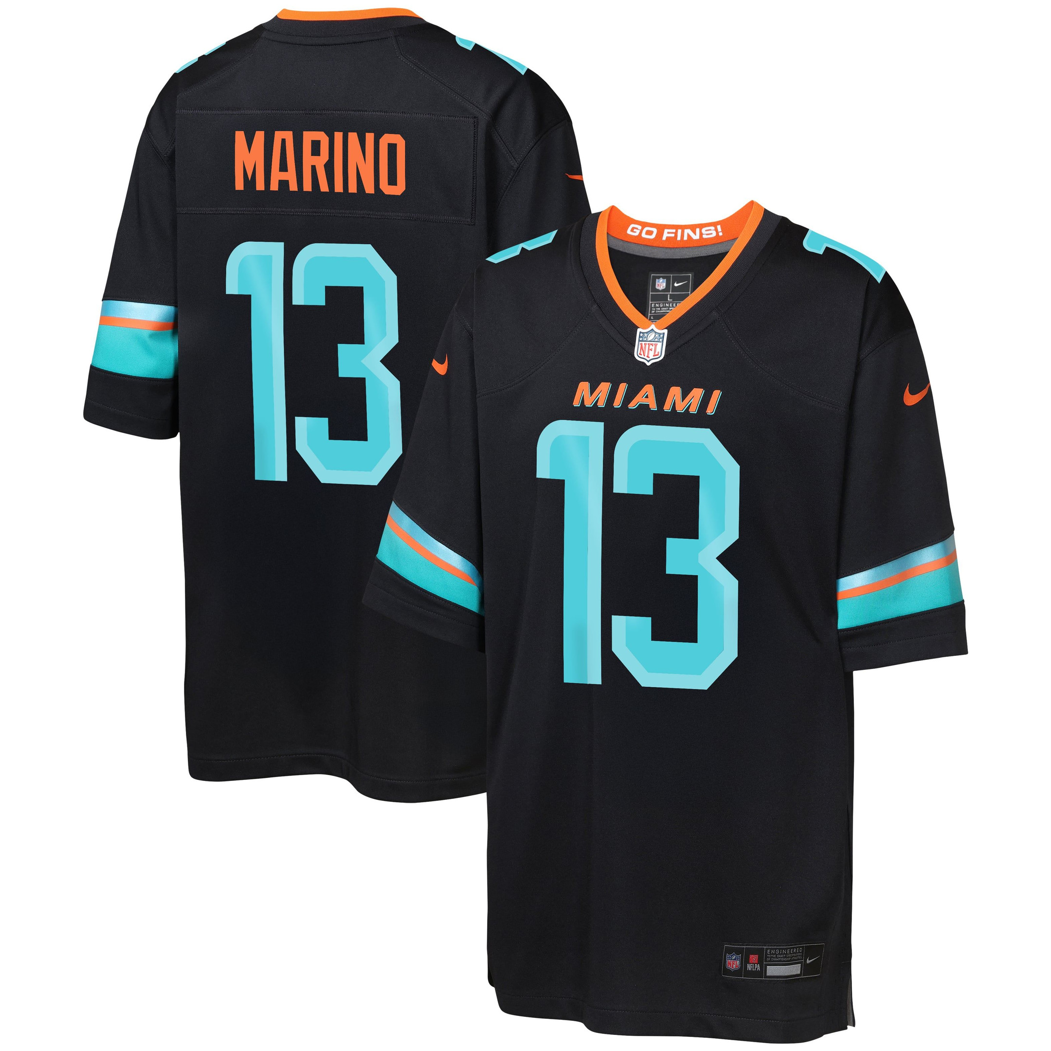 Dan Marino Jersey Shirt NFL Rivalries Merch Miami Dolphins Game Jersey Football Gifts For Him
