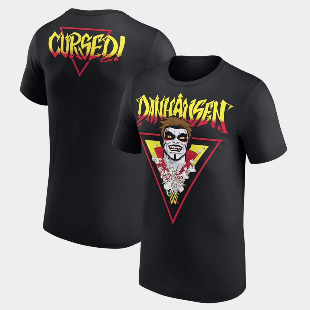 Danhausen Merch 2026 Cursed WWE T-Shirt Black Danhausen Shirts Gifts For Men