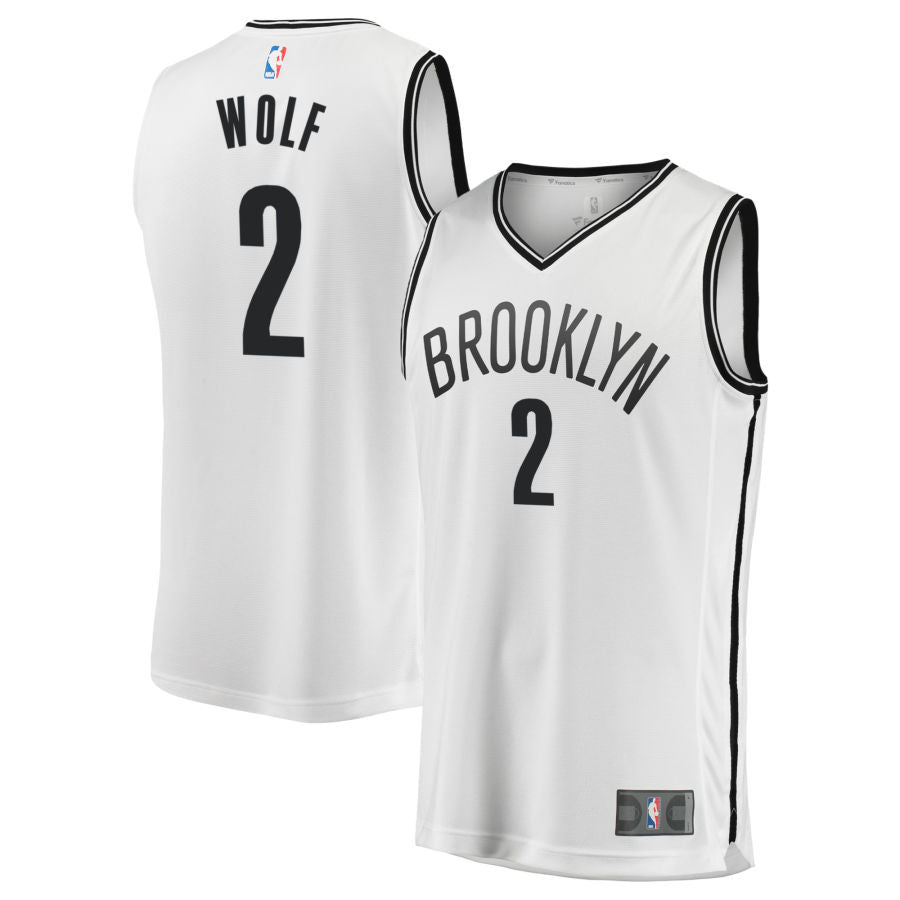 Danny Wolf Brooklyn Nets 2025 Fast Break Association Edition Jersey - White