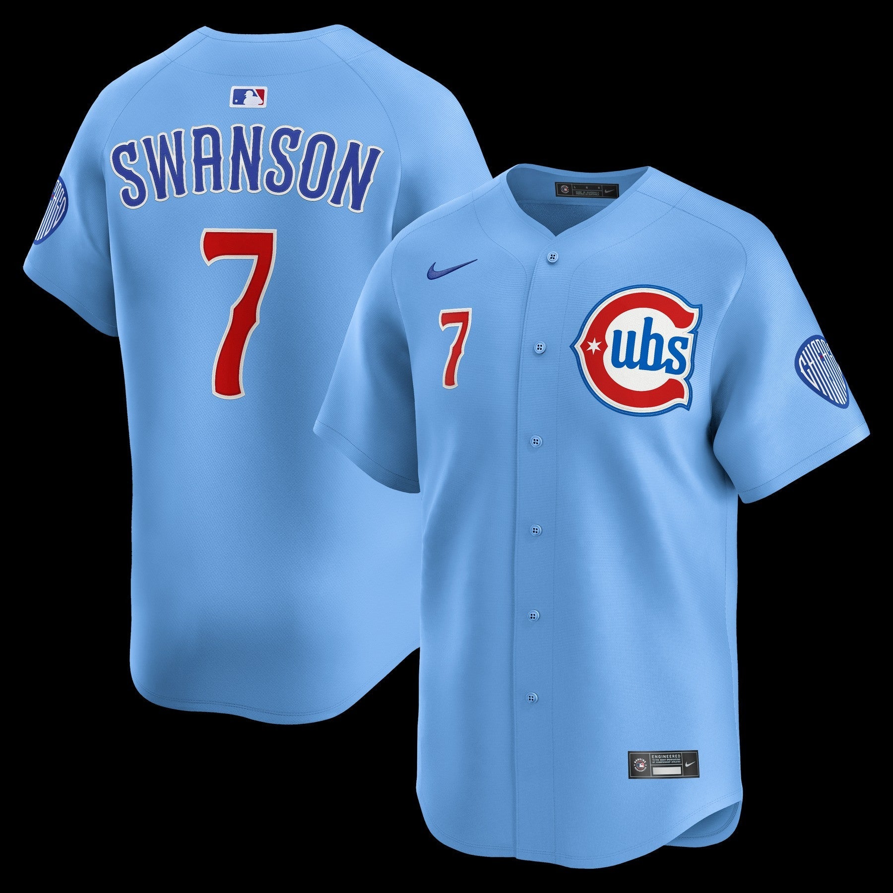 Dansby Swanson Chicago Cubs 2025 Blues Alternate Limited Jersey - Blue