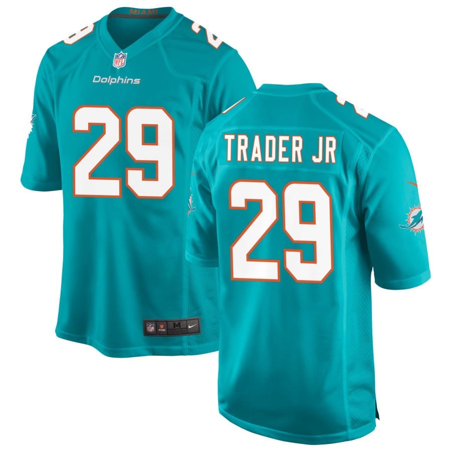 Dante Trader Jr. Miami Dolphins 2025 Game Jersey - Aqua